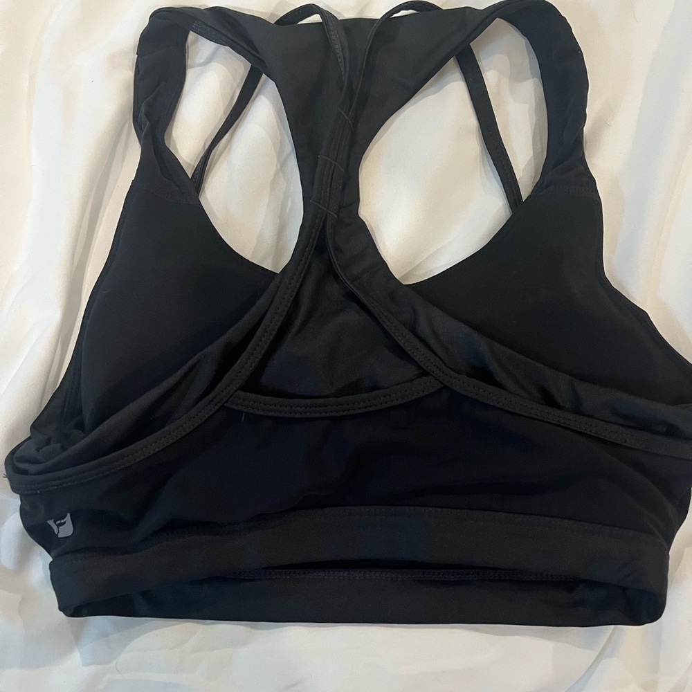 Fabletics Black Racerback Sports Bra Intimates - Picture 2 of 2